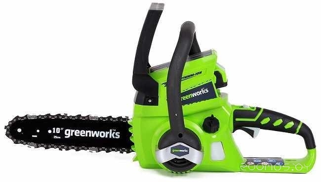Пила цепная аккум.Greenworks 24V G24CS25 (без АКБ и ЗУ) 25см