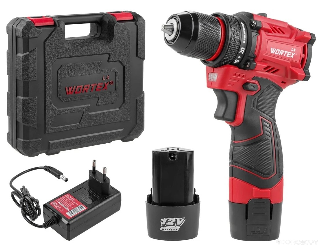 Дрель-шуруповерт аккум.WORTEX LX BD 1220 DLi 