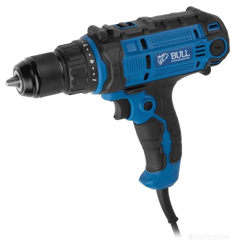 Дрель-шуруповерт BULL CDR 1340 в кор. 320 Вт, 41 Н*м, 2 скор., БЗП(мет.) 13 мм, 4 метра кабель, 