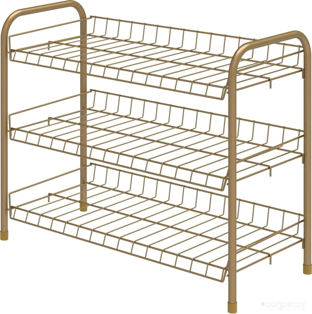 Этажерка 5 д/обуви 660х280х520 3п золото 