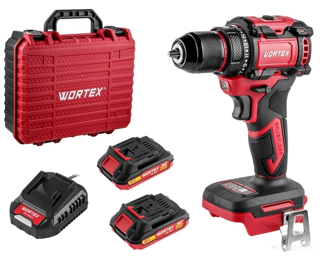 Дрель-шуруповерт Wortex BD 2025 DLi ALL1 1329836 (с 2-мя АКБ, кейс)