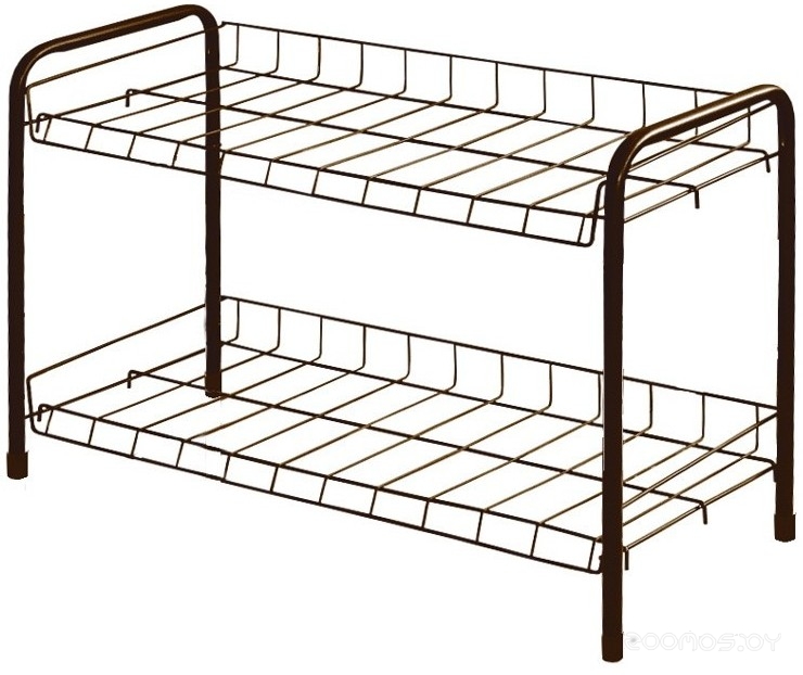 Этажерка 660x280x440 мм для обуви 2 полки, медный антик    