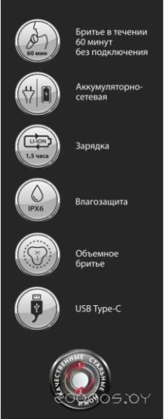 Электробритва Бердск-3319АС