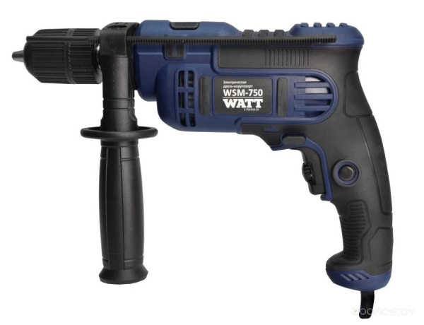 Дрель сетевая WATT WSM-750