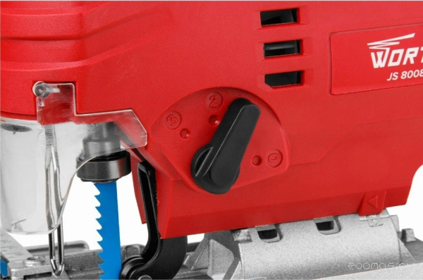 Лобзик электрический WORTEX JS 8008-1 LE в кор. 810 Вт, 1000-2900 ход/мин, пропил до 80 мм., 