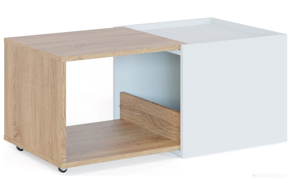 Стол журнальный <<цв.:дуб сонома/белый>>