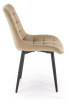 Стул HALMAR GANSO бежевый/черный