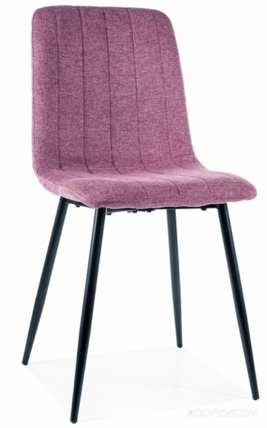 Стул SIGNAL ALAN Brego 90 розовый/черный