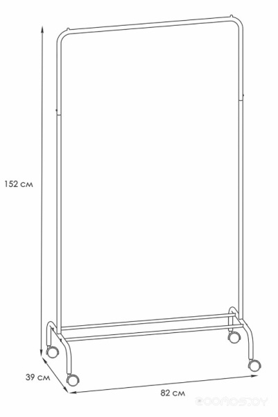 Вешалка гардеробная Радуга 2 (Белый) 
