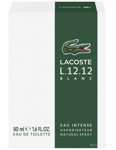 Вода туалетная 50мл мужская L.12.12 BLANC EAU INTENSE LACOSTE