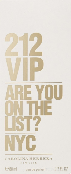 Вода парфюмерная 80мл CAROLINA HERRERA 212 VIP   