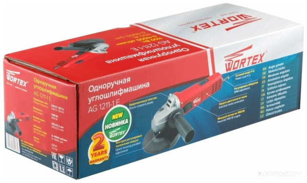 Углошлифмашина одноручная WORTEX AG 1211-1 E 