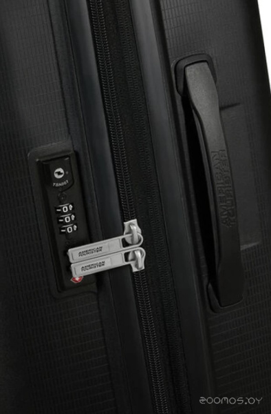 Чемодан-спиннер American Tourister Aerostep Black 77 см