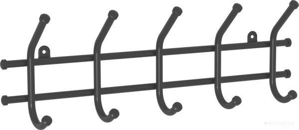 Вешалка Норма 5  крючков (Черный) 