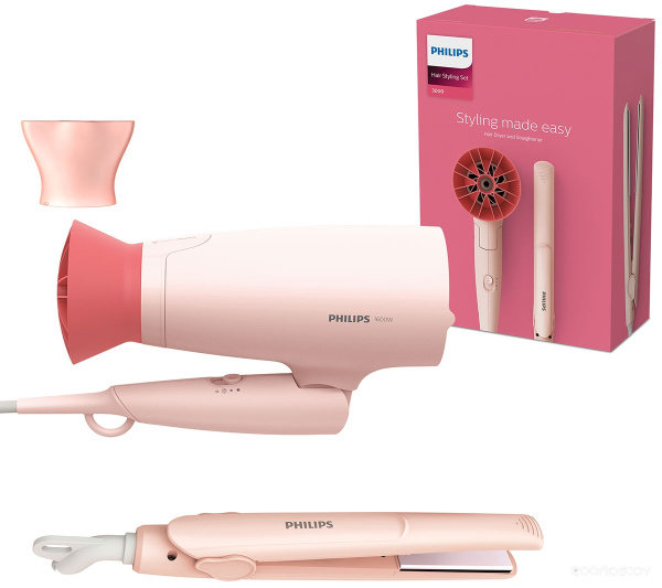 Набор фен и выпрямитель PHILIPS BHP398/00
