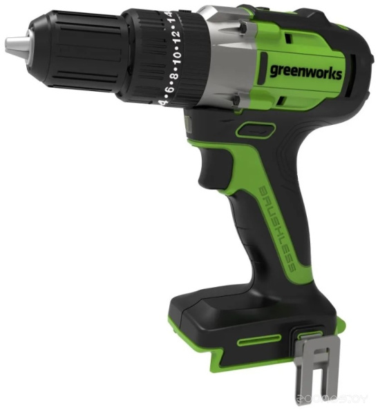 Дрель-шуруповерт ударная аккумуляторная Greenworks 24V GD24DD60 (без АКБ и ЗУ) 60Нм 