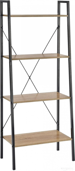 Стеллаж HALMAR NARVIK REG2 дуб сонома/черный, 60/32/148
