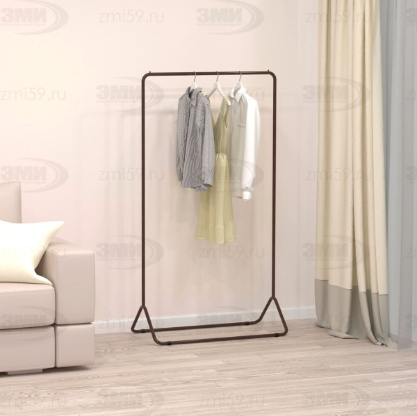 Вешалка гардеробная Радуга 3 (Черный) 