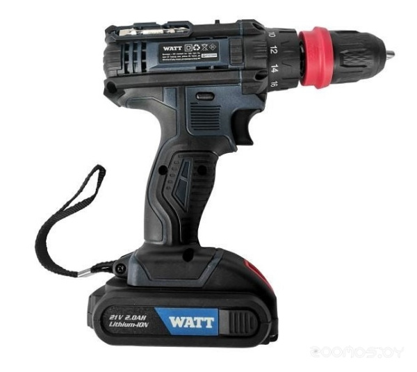 Дрель-шуруповерт аккум.WATT WAS-21Li-3 