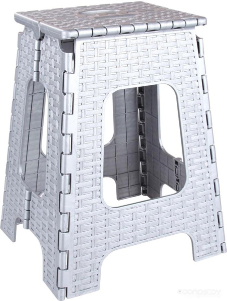 Табурет складной Альтернатива Плетенка большой серый