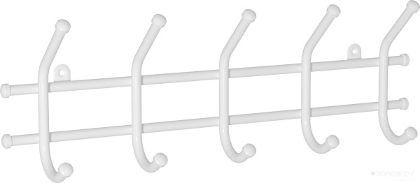 Вешалка Норма 5  крючков (Белый)