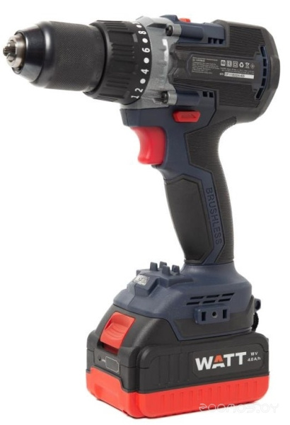 Шуруповерт WATT WAS-18 Li-2BL (1x4.0 Ah)