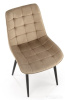 Стул HALMAR GANSO бежевый/черный