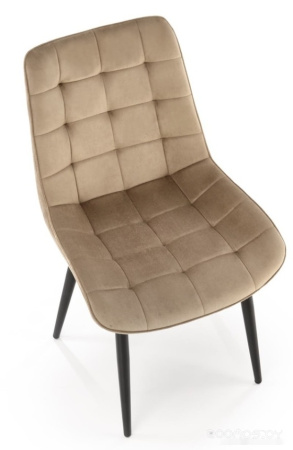 Стул HALMAR GANSO бежевый/черный