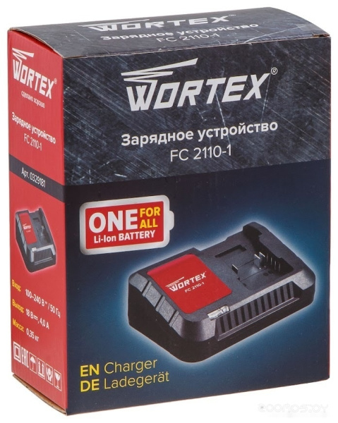 Устройство зарядное WORTEX FC 2110-1 ALL1 XLT 1 слот, 4 А, 