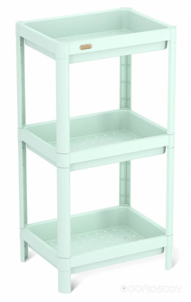 Стеллаж Sheffilton SHT-SS25-3 пастельно-зеленый