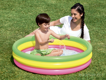 Бассейн 102*25см надувной детский 