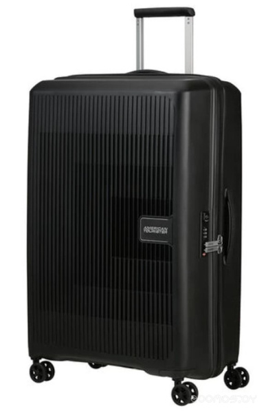 Чемодан-спиннер American Tourister Aerostep Black 77 см