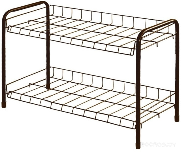 Этажерка 660x280x440 мм для обуви 2 полки, медный антик    