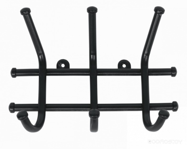 Вешалка Норма 3 3 крючка (Черный) 