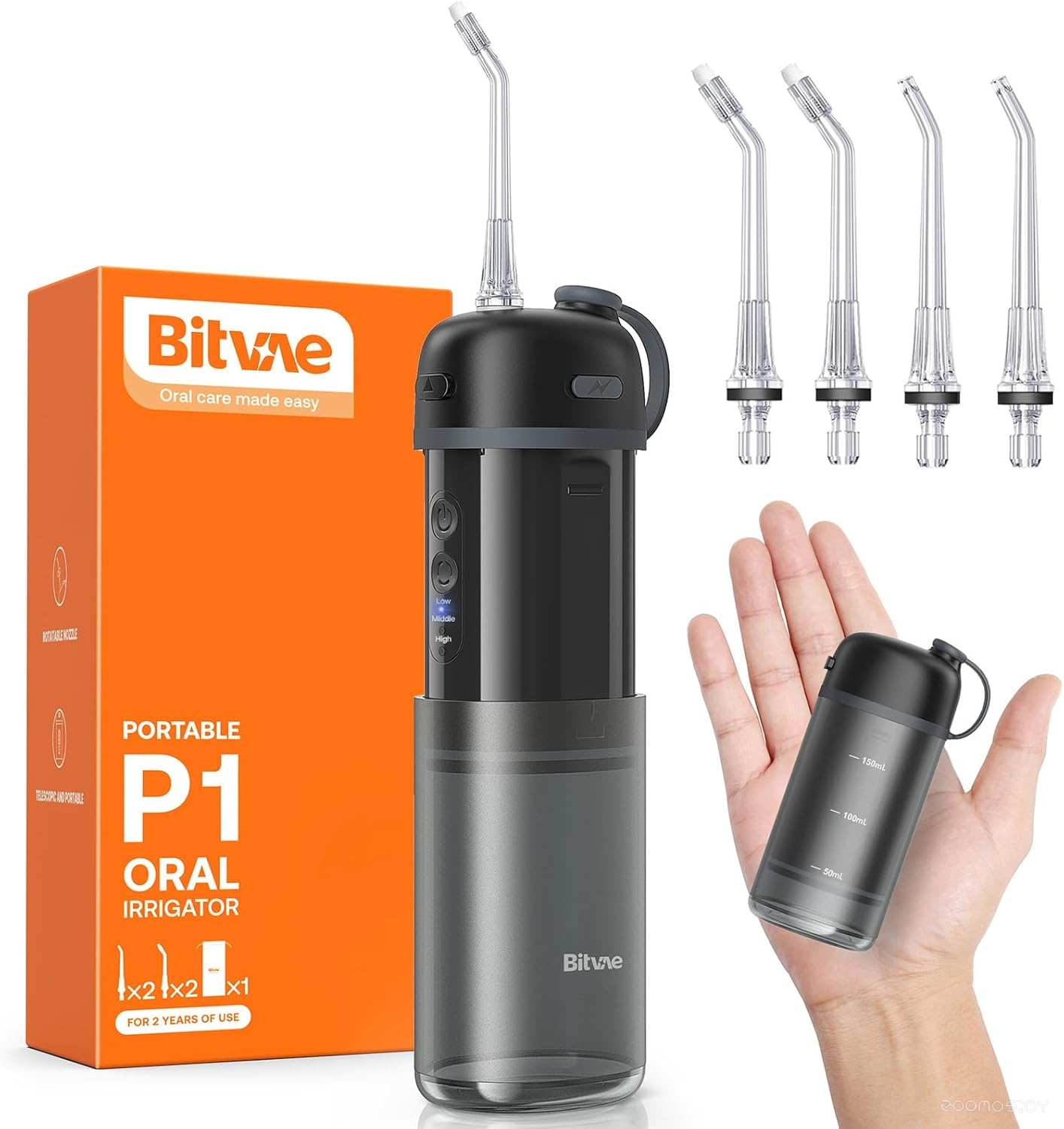 Ирригатор Bitvae BV P1 Water Flosser черный P1 черный