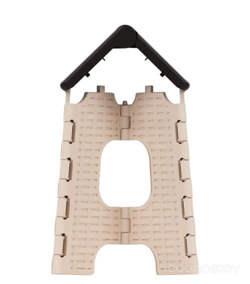 Табурет складной Альтернатива Плетенка малый бежевый/коричневый