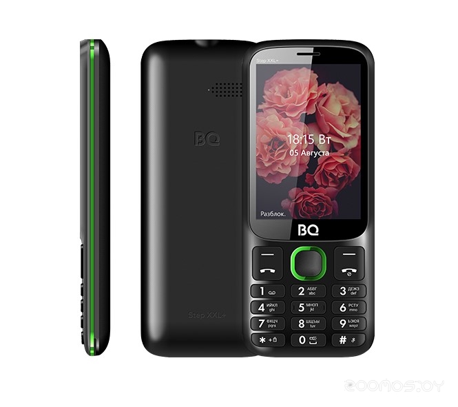 Телефон мобильный BQ-3590 Step XXL+ Black+Green 