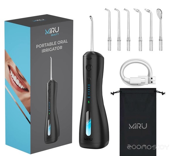 Ирригатор портативный для полости рта MIRU BIP-005 черный BIP-005 Black