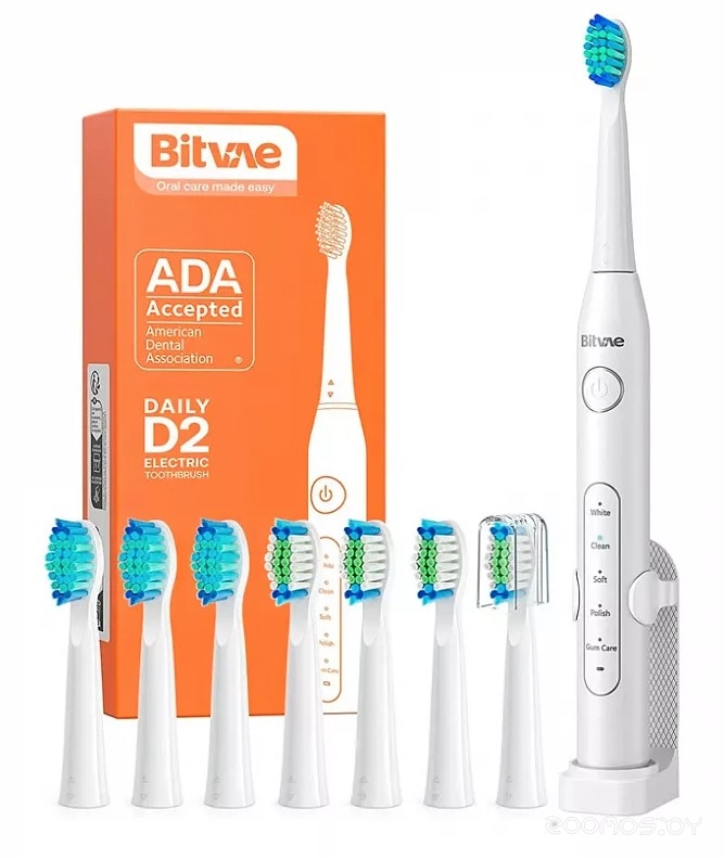 Щётка зубная электрическая Bitvae BV D2 Daily Toothbrush белый BV D2 Daily Toothbrush белый