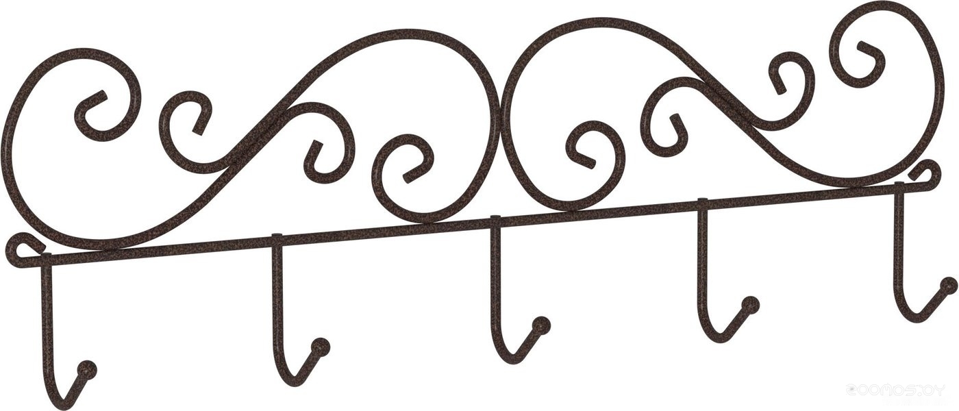 Вешалка для одежды ЗМИ Кружева 5 ВН 276 (медный антик)