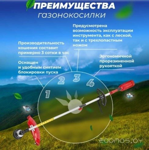 Триммер Wortex TE 3813-2 S в кор.1300Вт 