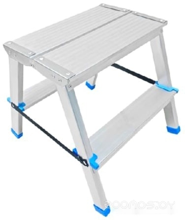 Стремянка 2-х ступенчатая алюминиевая с широкой площадкой