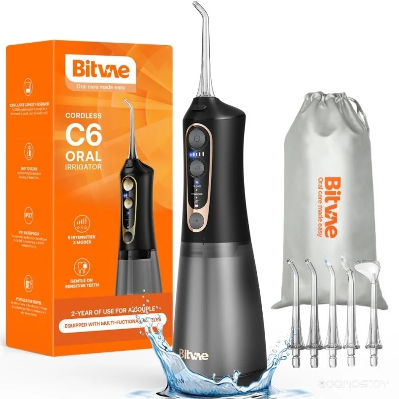 Ирригатор Bitvae BV C6 Water Flosser чёрный BV C6 чёрный