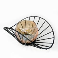 Подсвечник 15*11*6см  TS-LFTCNDL   <<Состав:металл,стекло>>