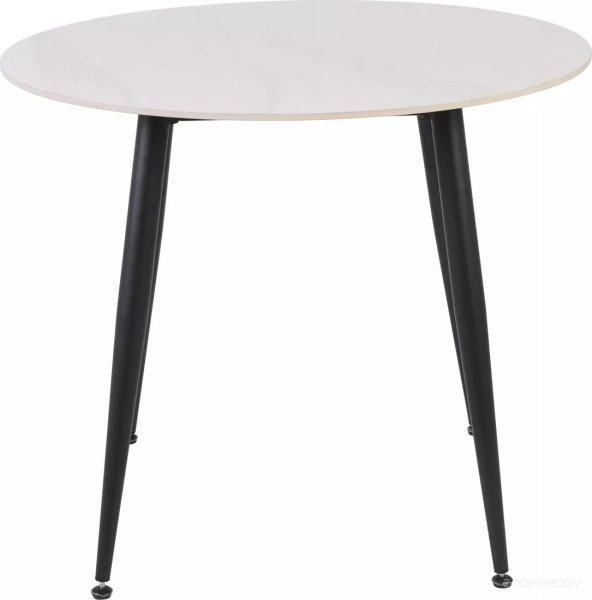 Стол обеденный <<цв.:белый лак/черный>>