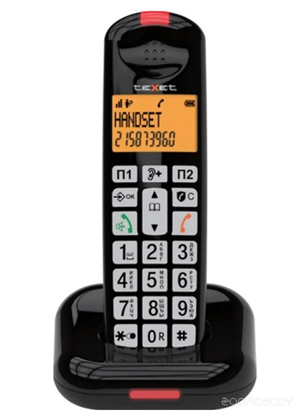 Телефон беспроводной Texet Dect TX-D7855А TX-D7855А черный