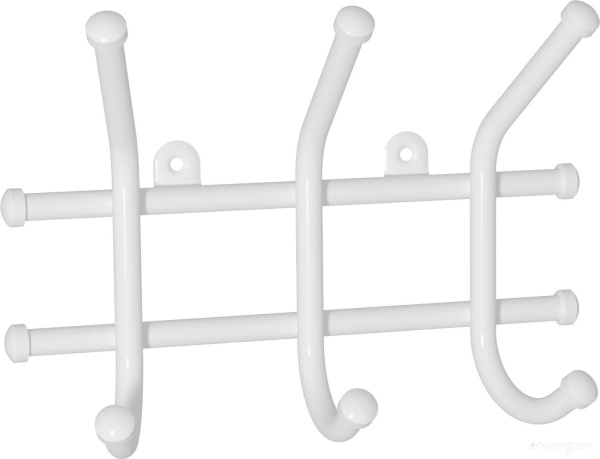 Вешалка Норма 3 крючка (Белый)