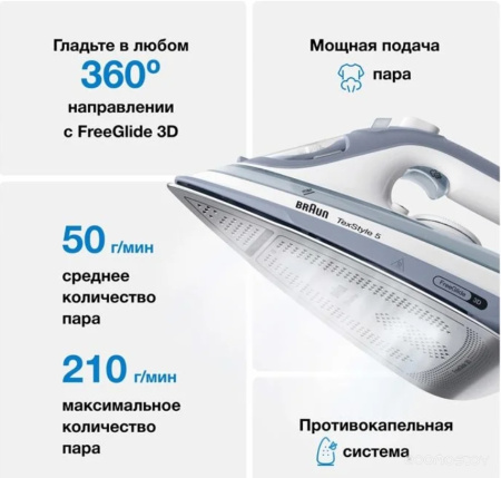 Утюг BRAUN SI 5078GY    