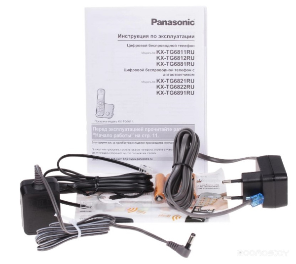 Телефон DECT Panasonic KX-TG6812 RUB