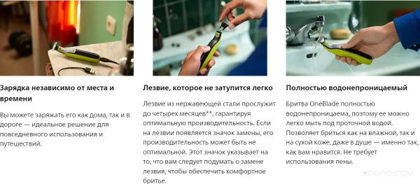 Триммер PHILIPS OneBlade QP2734/23 QP2734/23